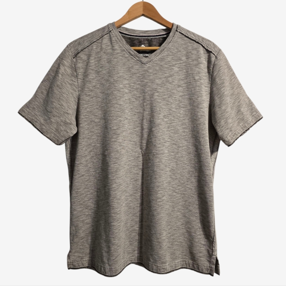 Tommy Bahama Island Zone T-Shirt Men's Medium Gray S-Sleeve Heathered UPF 30